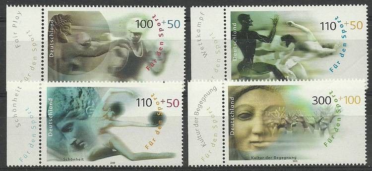 Znaczek Niemcy 2000 Mi 2094-2097 Czyste **