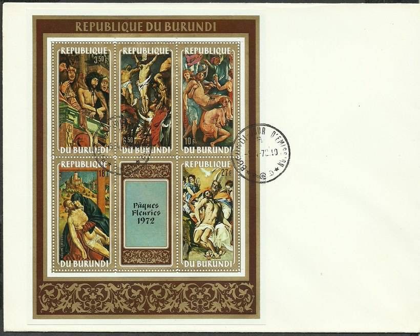 Znaczek Burundi 1972 Mi bl 60 FDC