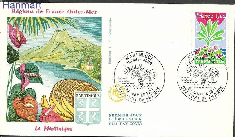 Znaczek Francja 1977 Mi 2009 FDC