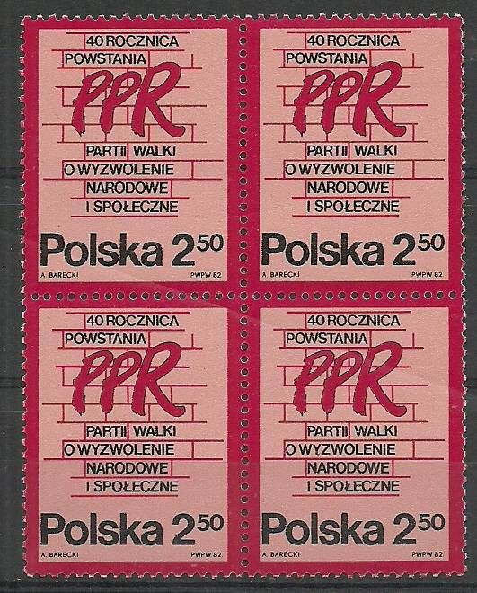Znaczek Polska 1982 Mi 2792 Fi 2644 Czyste **