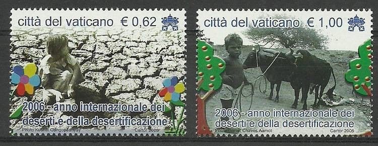 Znaczek Watykan 2006 Mi 1560-1561 Czyste **