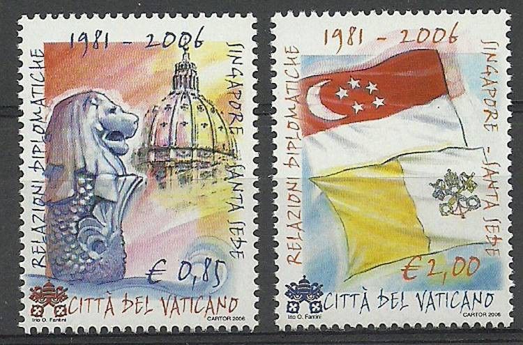 Znaczek Watykan 2006 Mi 1569-1570 Czyste **