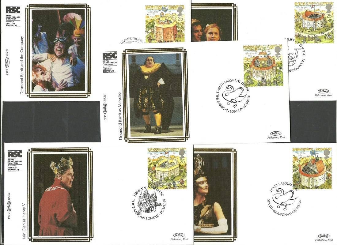 Znaczek Wielka Brytania 1995 Mi S1580-1584 FDC
