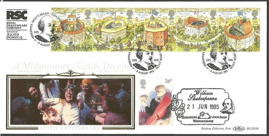 Znaczek Wielka Brytania 1995 Mi S1580-1584 FDC