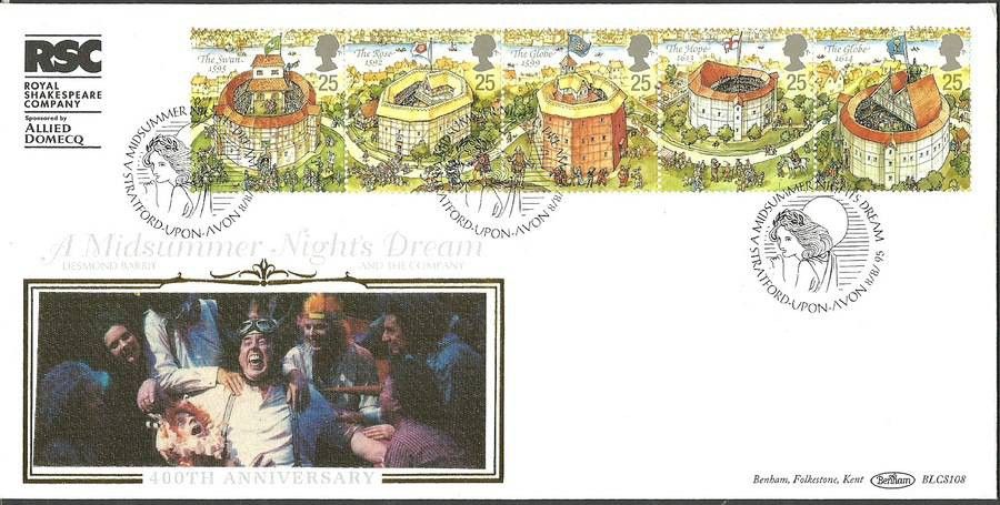 Znaczek Wielka Brytania 1995 Mi S1580-1584 FDC