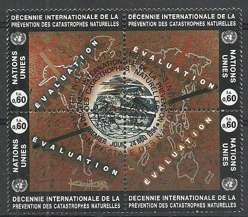 Znaczek Narody Zjednoczone Genewa 1994 Mi 250-253 Stemplowane