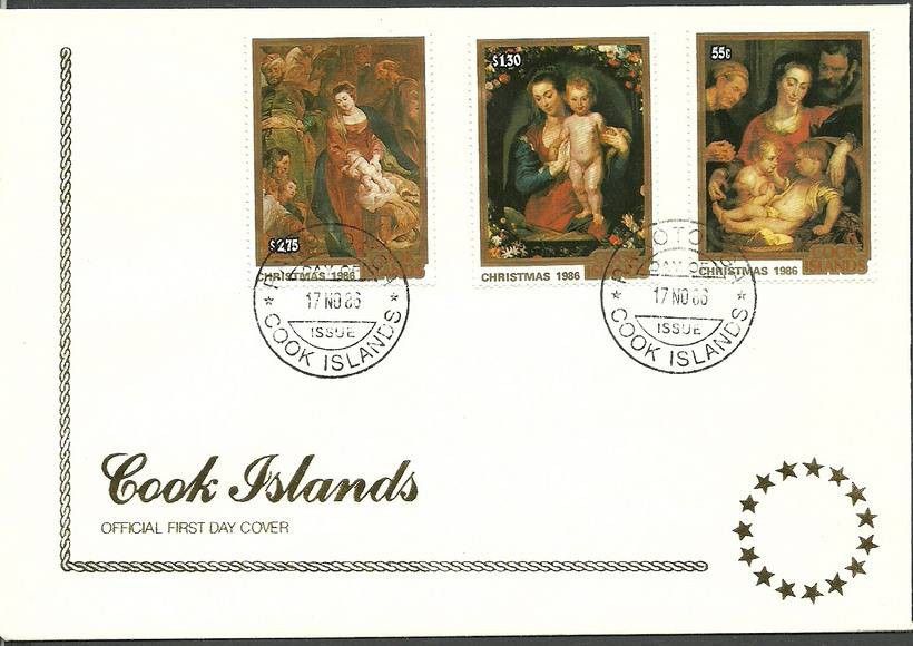 Znaczek Wyspy Cooka 1986 Mi 1125-1127 FDC