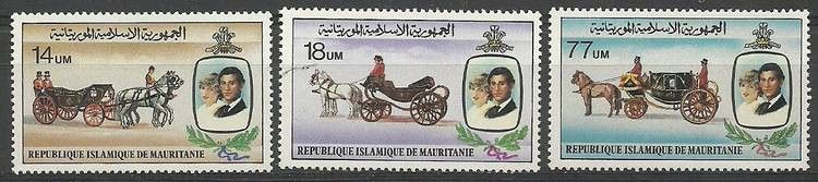 Znaczek Mauretania 1982 Mi 764-766 Czyste **
