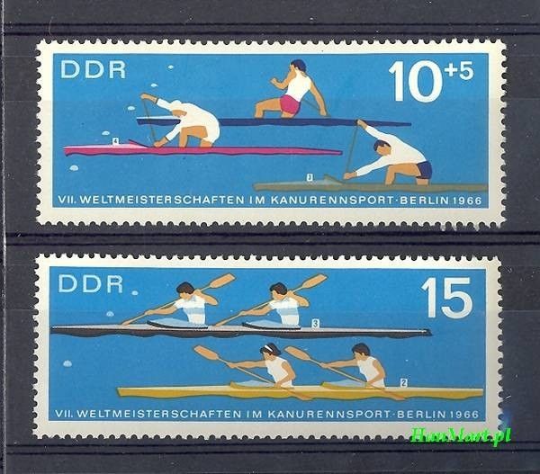Znaczek NRD / DDR 1966 Mi 1202-1203 Czyste **