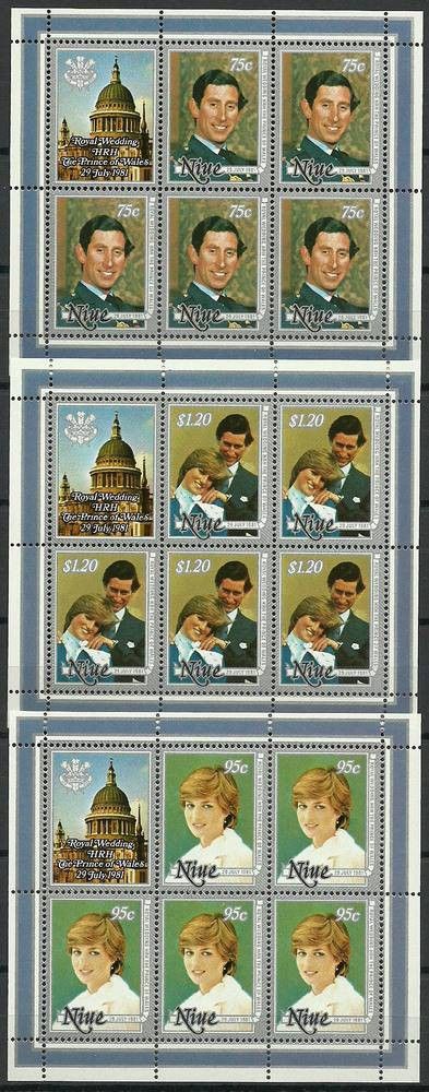 Znaczek Niue 1981 Mi ark 421-423 Czyste **