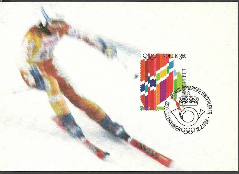Znaczek Norwegia 1994 Mi 1146 Karta Max