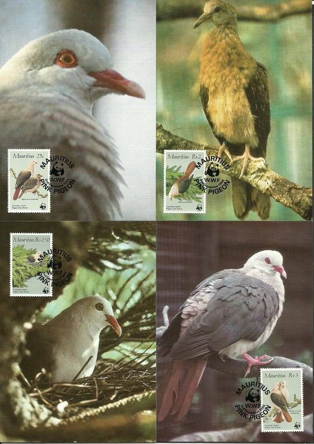 Znaczek Mauritius 1985 Mi 609-612 Karta Max
