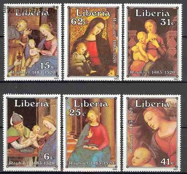 Znaczek Liberia 1983 Mi 1281-1286 Czyste **