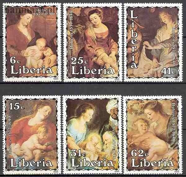 Znaczek Liberia 1984 Mi 1298-1303 Czyste **