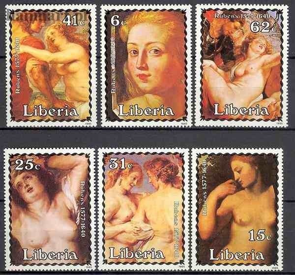 Znaczek Liberia 1985 Mi 1336-1341 Czyste **