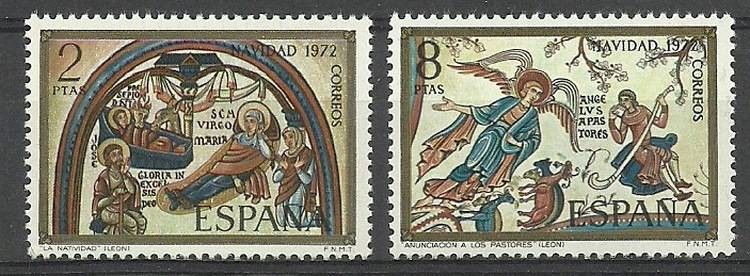Znaczek Hiszpania 1972 Mi 2010-2011 Czyste **