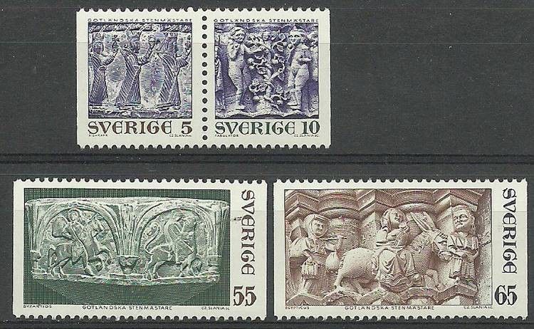 Znaczek Szwecja 1971 Mi 717-720 Czyste **