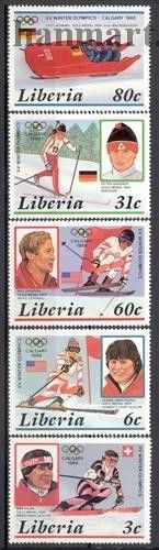 Znaczek Liberia 1987 Mi 1355-1359 Czyste **