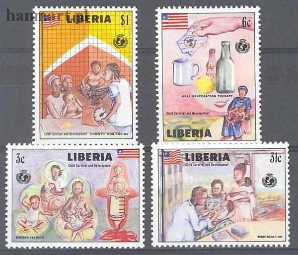 Znaczek Liberia 1988 Mi 1400-1403 Czyste **