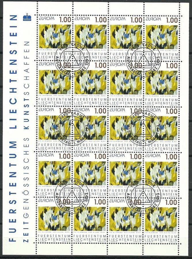 Liechtenstein 1993 Mi ark 1055 Stemplowane
