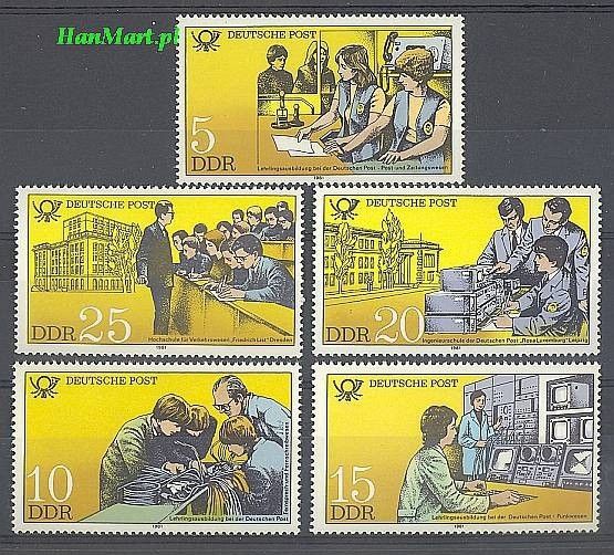 Znaczek NRD / DDR 1981 Mi 2583-2587 Czyste **