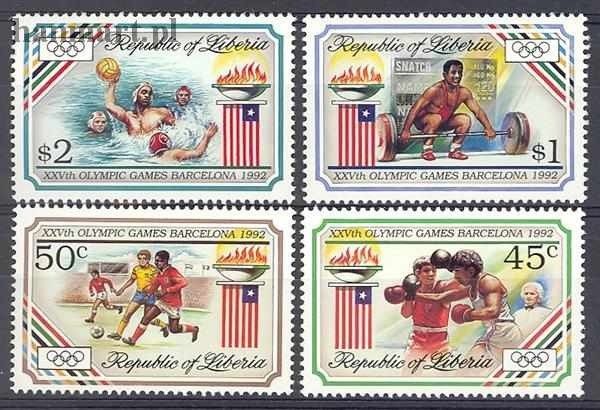 Znaczek Liberia 1992 Mi 1544-1547 Czyste **