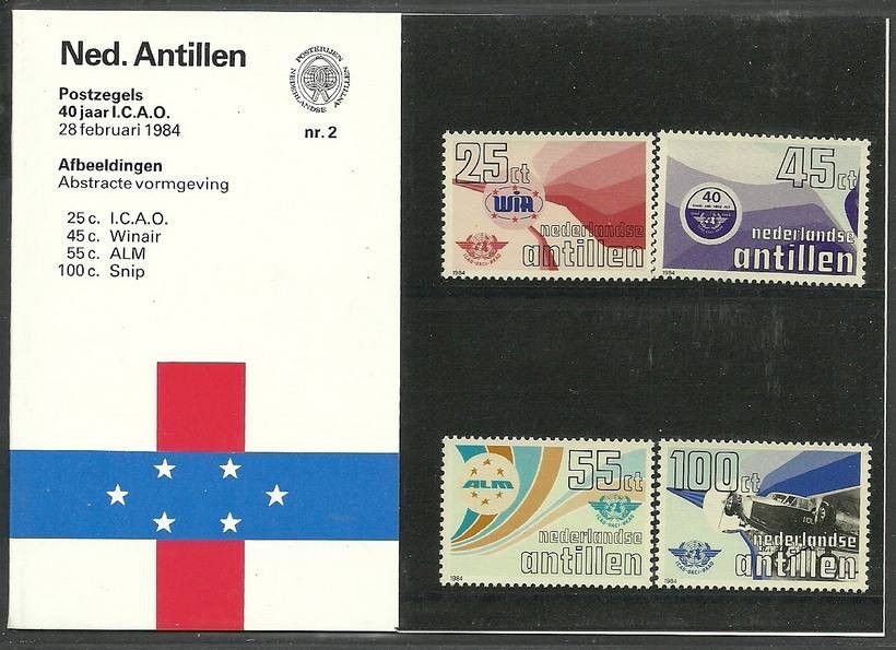 Znaczek Antyle Holenderskie 1984 Mi 516-519 Czyste **
