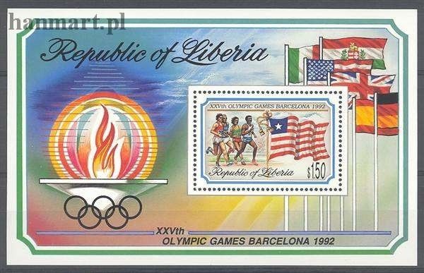 Znaczek Liberia 1992 Mi bl 126 Czyste **