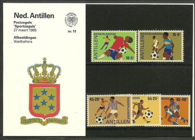 Antyle Holenderskie 1985 Mi 552-556 Czyste **