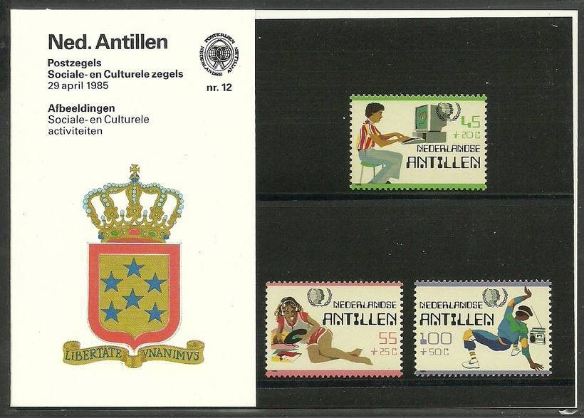 Znaczek Antyle Holenderskie 1985 Mi 557-559 Czyste **