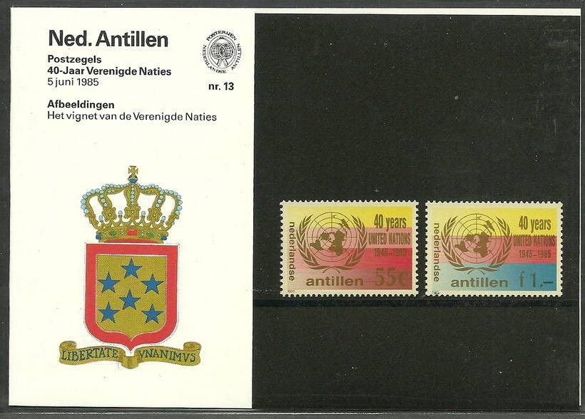 Znaczek Antyle Holenderskie 1985 Mi 560-561 Czyste **