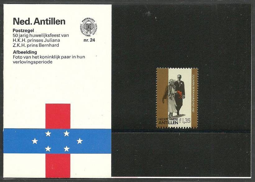 Znaczek Antyle Holenderskie 1987 Mi 604 Czyste **
