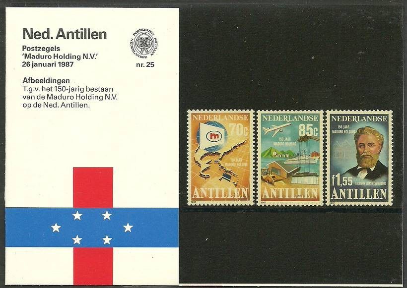 Znaczek Antyle Holenderskie 1987 Mi 605-607 Czyste **
