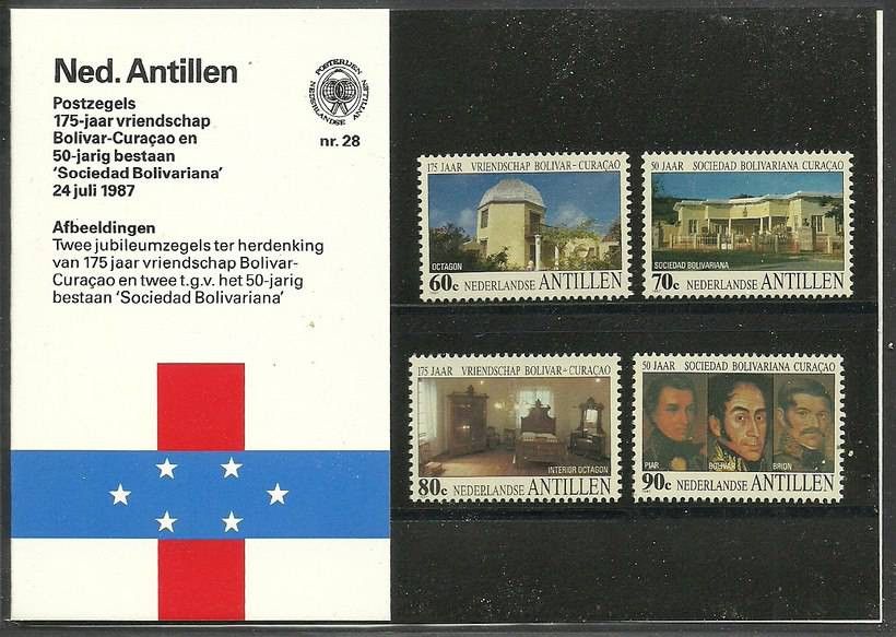 Znaczek Antyle Holenderskie 1987 Mi 615-618 Czyste **