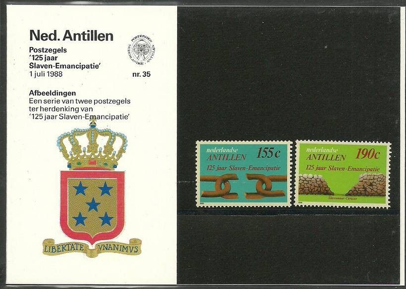 Znaczek Antyle Holenderskie 1988 Mi 638-639 Czyste **