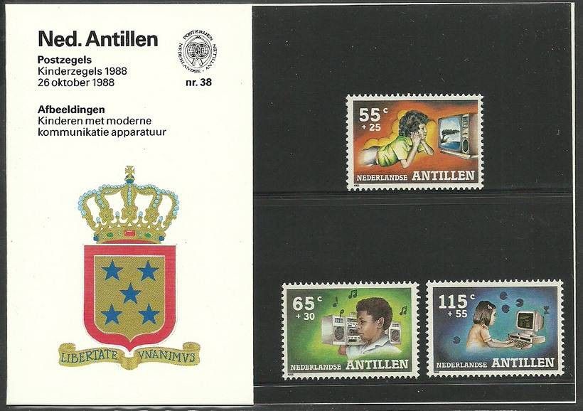 Znaczek Antyle Holenderskie 1988 Mi 646-648 Czyste **