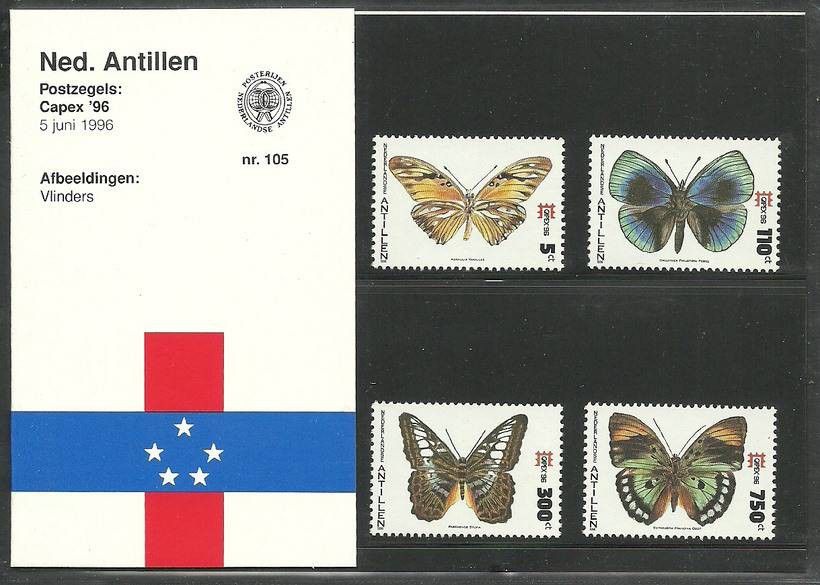 Znaczek Antyle Holenderskie 1996 Mi 866-869 Czyste **