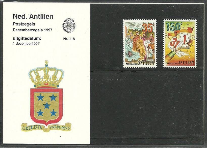 Znaczek Antyle Holenderskie 1997 Mi 941-942 Czyste **