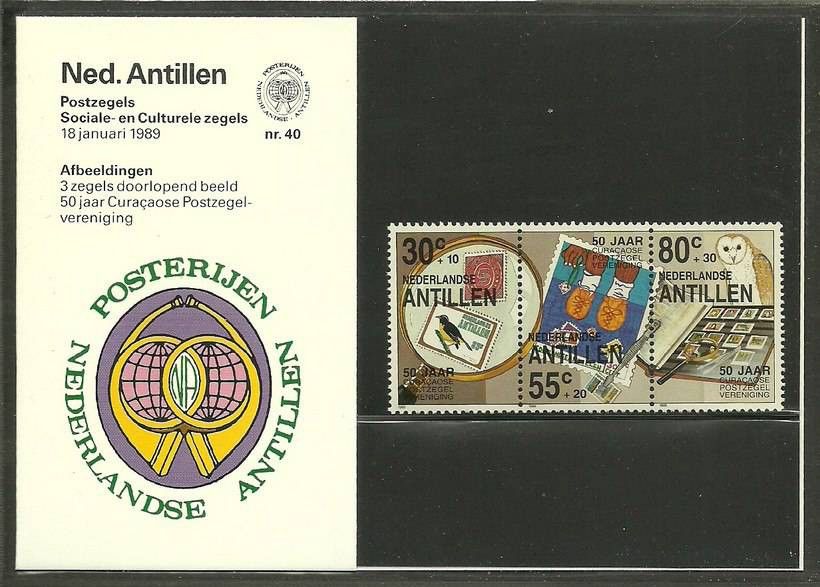 Znaczek Antyle Holenderskie 1989 Mi 652-654 Czyste **