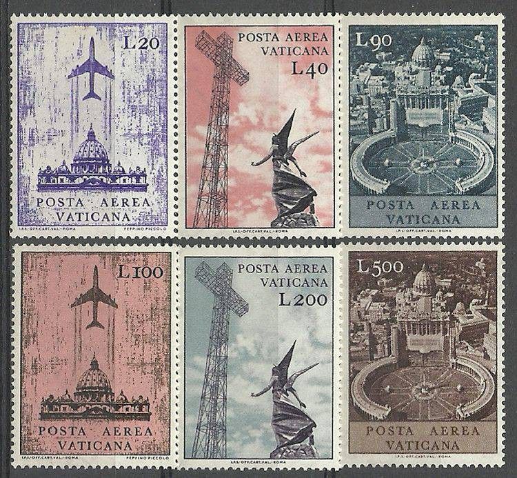 Znaczek Watykan 1967 Mi 517-522 Czyste **