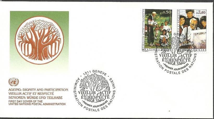 Znaczek Narody Zjednoczone Genewa 1993 Mi 225-226 FDC