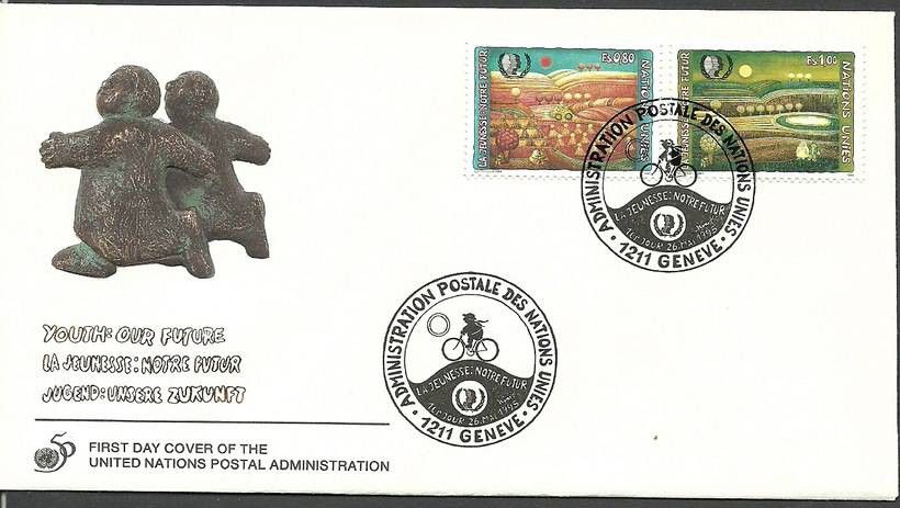 Narody Zjednoczone Genewa 1995 Mi 267-268 FDC
