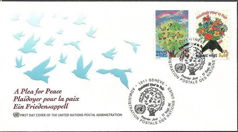 Znaczek Narody Zjednoczone Genewa 1996 Mi 299-300 FDC