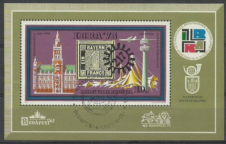 Znaczek Węgry 1973 Mi bl 97 Stemplowane