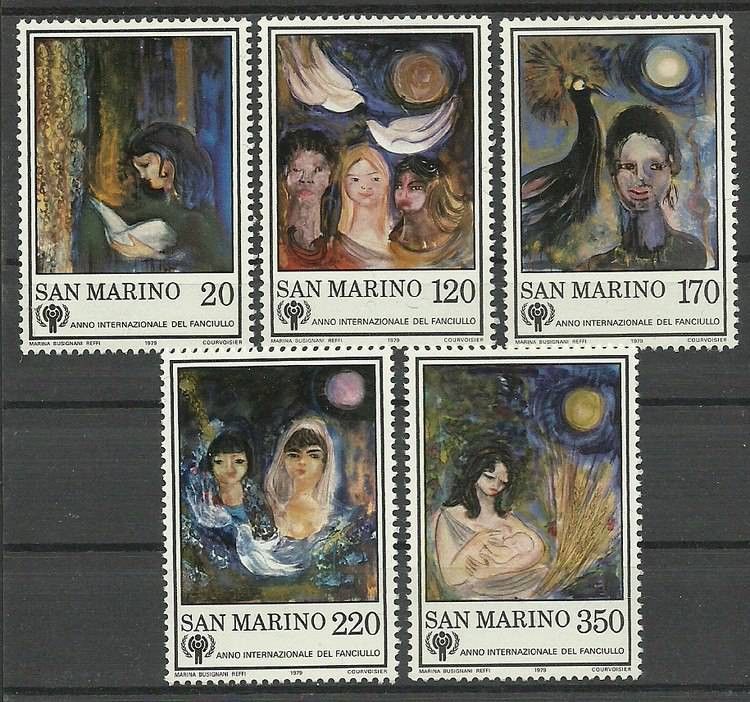 Znaczek San Marino 1979 Mi 1182-1186 Czyste **