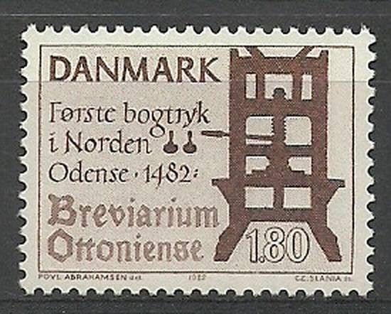 Znaczek Dania 1982 Mi 763 Czyste **