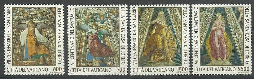 Znaczek Watykan 1995 Mi 1136-1139 Czyste **