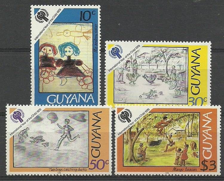 Znaczek Gujana 1979 Mi 565-568 Czyste **