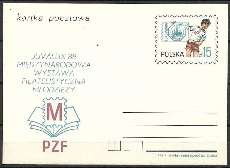 Znaczek Polska 1988 Mi 973sygnIII Całostka pocztowa