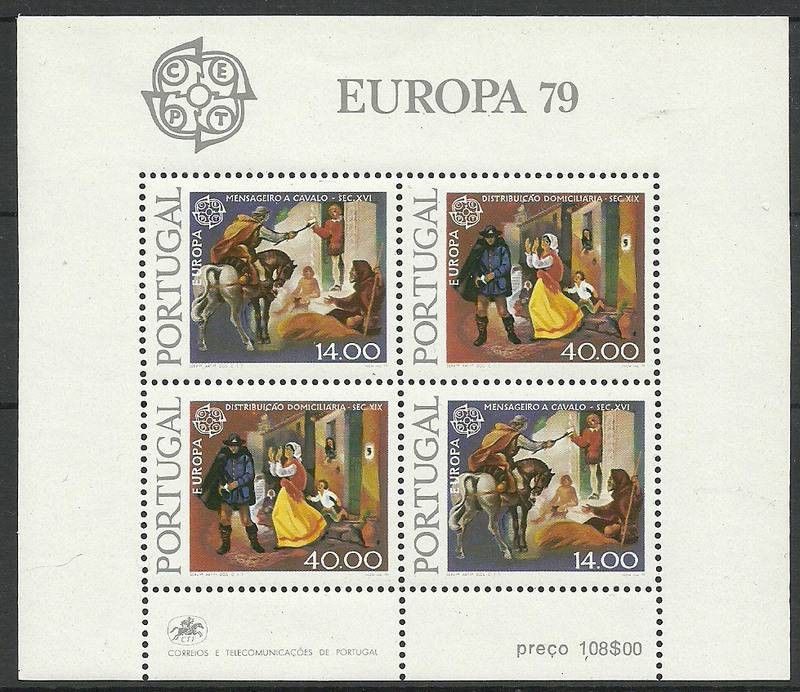Znaczek Portugalia 1979 Mi bl 27 Czyste **